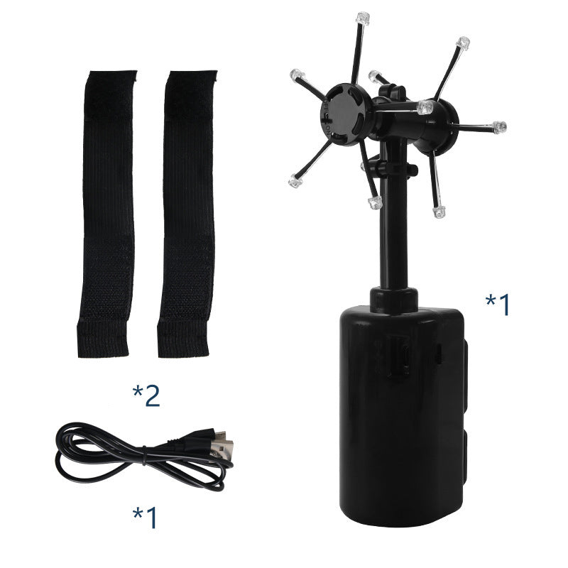 Bolas de luz LED de juguete luminosas, giratorias, flotantes, con forma de píldora en espiral, juguete eléctrico, generador de píldoras en espiral ajustable.