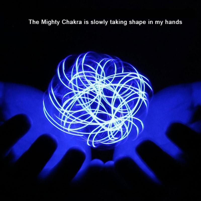 Bolas de luz LED de juguete luminosas, giratorias, flotantes, con forma de píldora en espiral, juguete eléctrico, generador de píldoras en espiral ajustable.